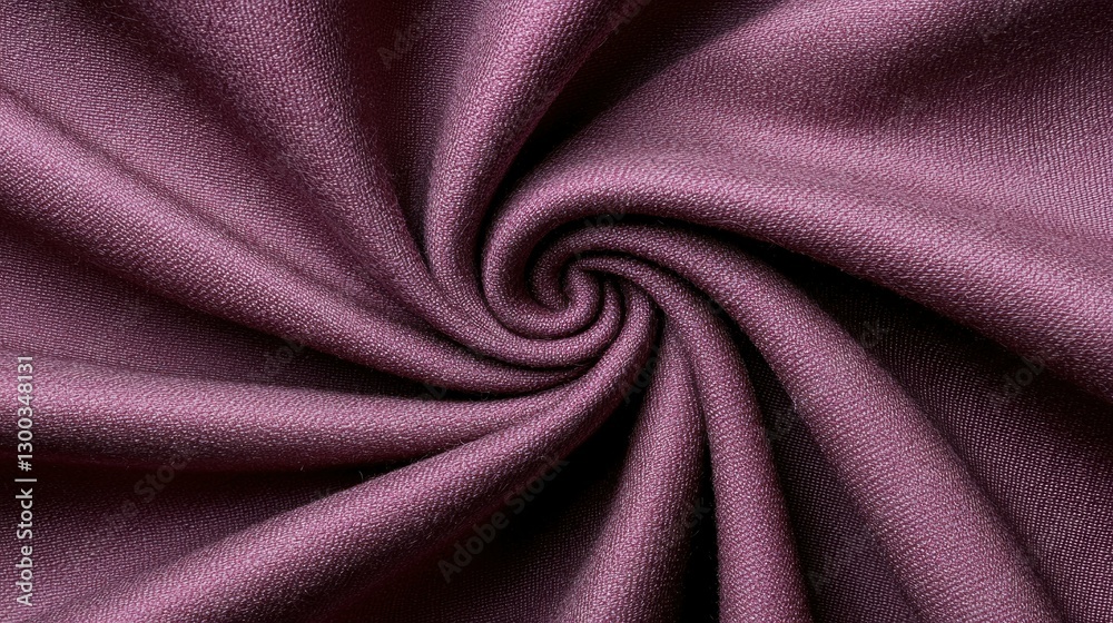 Fototapeta premium Swirling Amethyst Fabric Textile Abstract Artistic Pattern Backdrop Design Texture Close Up Material