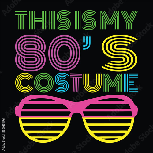 Classic Retro 80s Clipart Illustration for Retro T-shirt Designs
