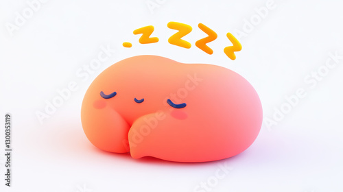 Cute Sleeping Blob with Zzzs