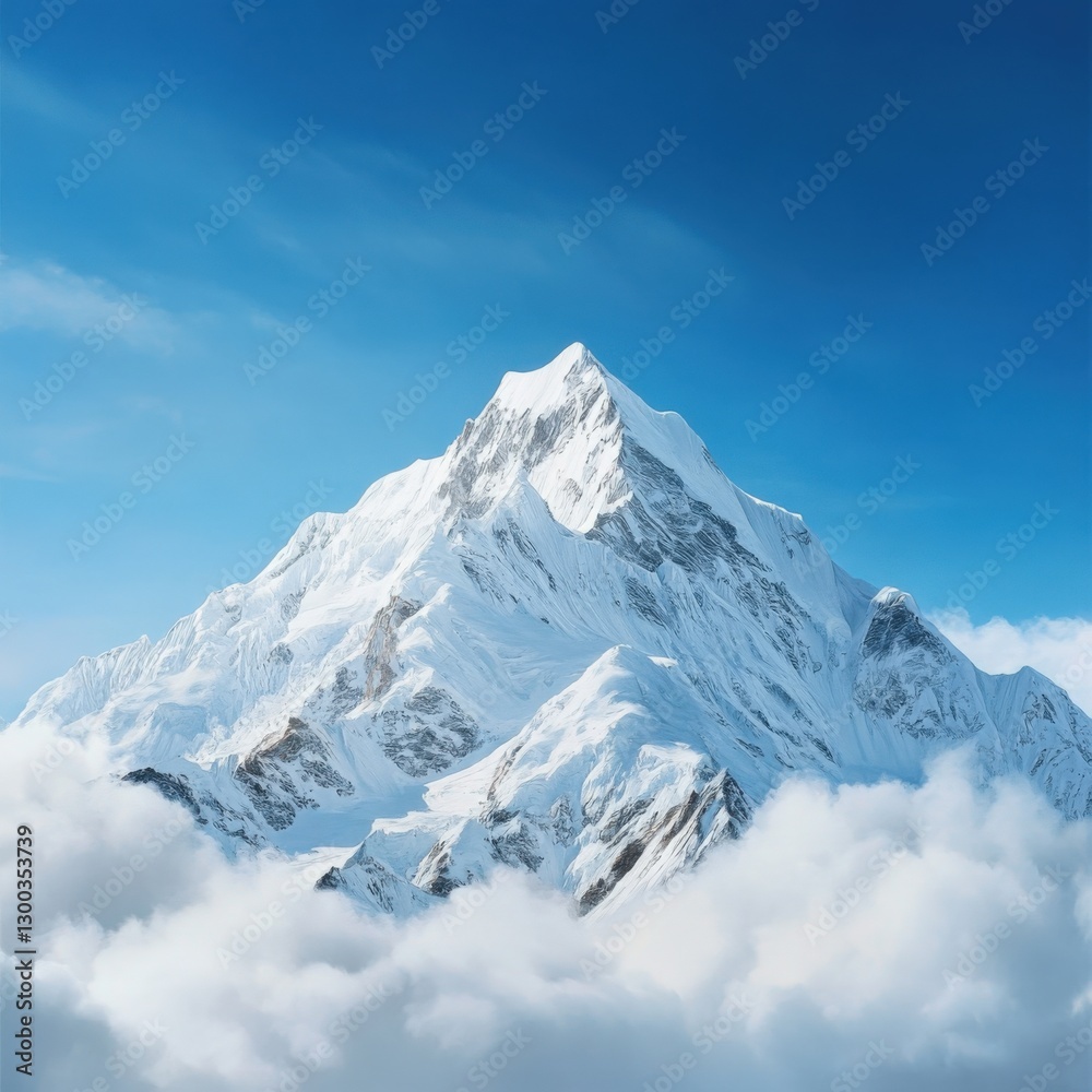 Majestic mountain peaks surrounded by clouds himalayas landscape photography nature aerial view serenity and adventure Majestic mountain peaks surrounded by clouds himalayas landscape photography nature aerial view serenity and adventure