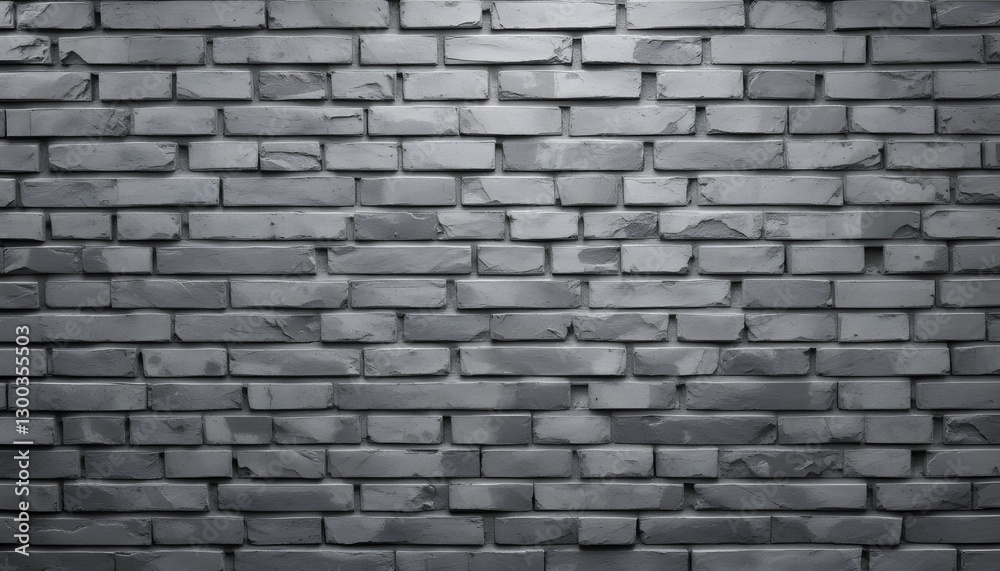 Fototapeta premium Gray Brick Wall Texture Background for Urban and Industrial Design Projects