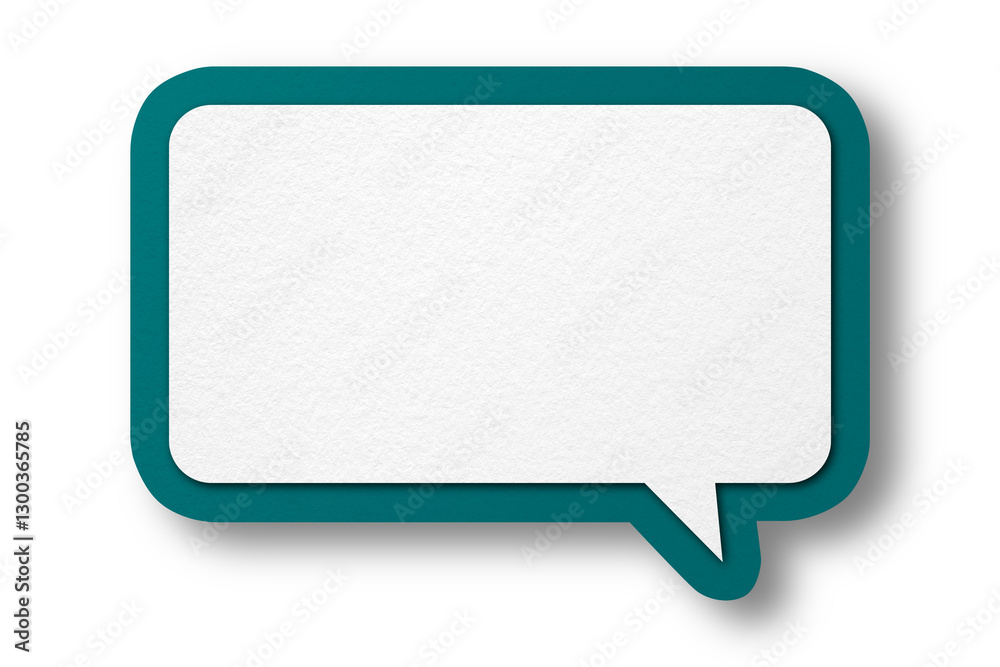 Green paper speech bubbles separate on transparent background Green paper speech bubbles separate on transparent background