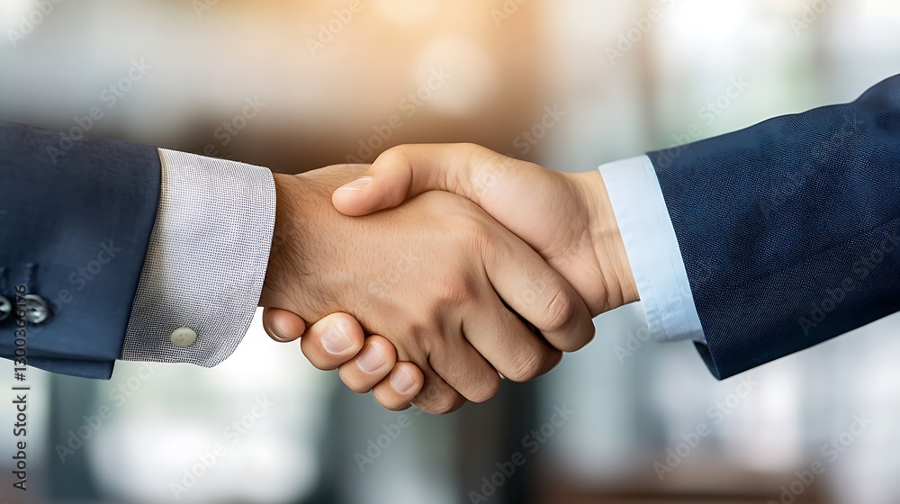 Close Up of Two Men in Suits Shaking Hands, Business Deal Close Up of Two Men in Suits Shaking Hands, Business Deal