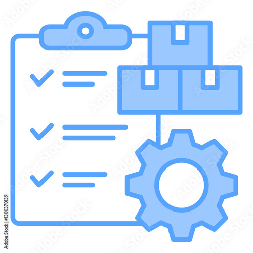 Materials Specification Blue Icon