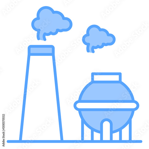 Natural Gas Blue Icon