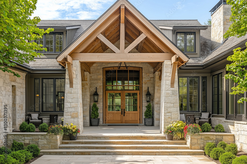 Tudor-Style Mansion with Ivy-Covered Walls