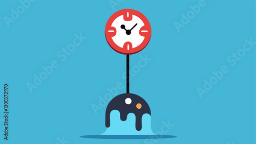 Time Warp A clock melting away as it hangs above a gamer how time can disappear when someone is immersed in video games or gambling.