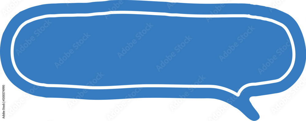 Obraz premium blue speech bubble