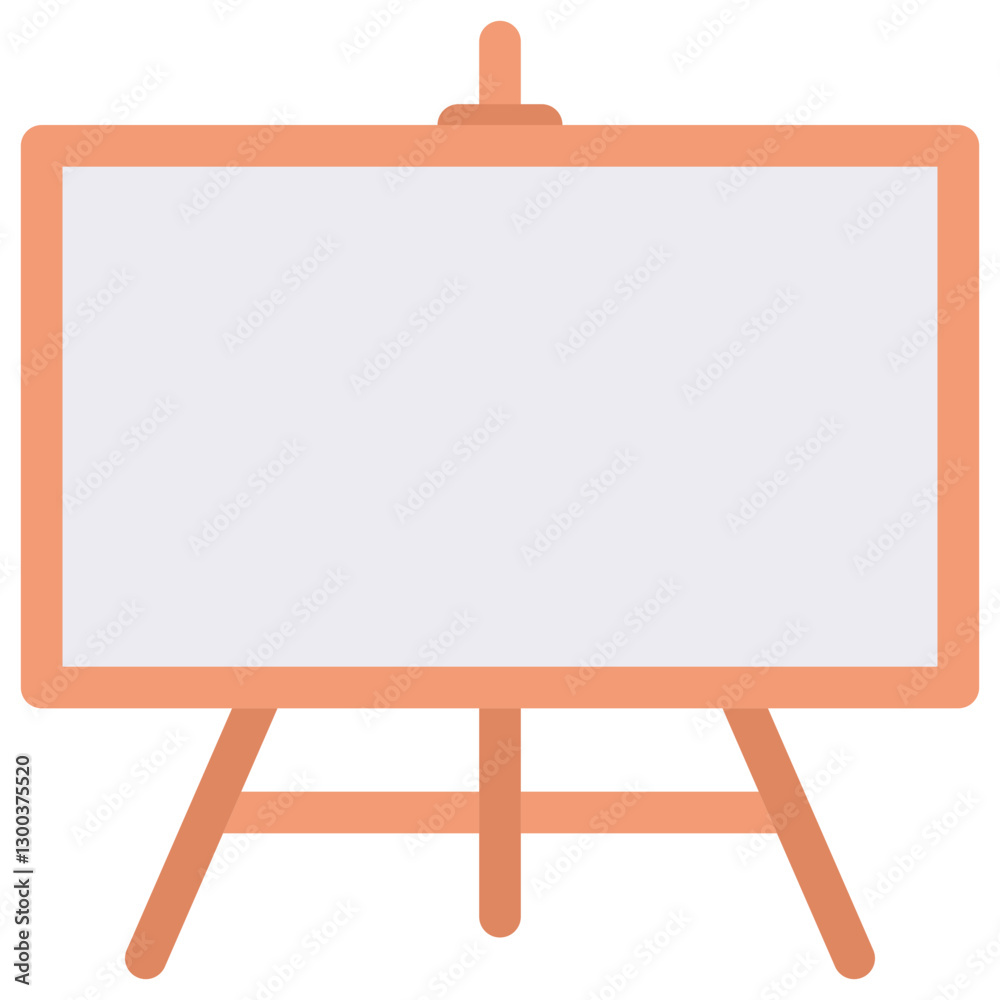 wooden easel with blank canvas wooden easel with blank canvas