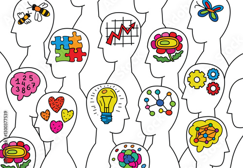 Human mind and experience diversity. Neurodiversity, autism acceptance