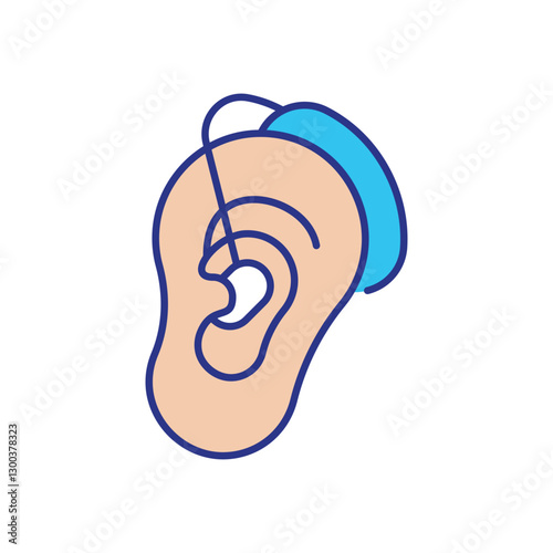 Hearing Aid Icon vector stock illustration
