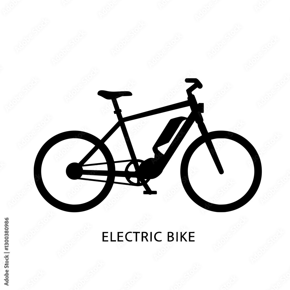 Fototapeta premium electric bike icon isolated on white