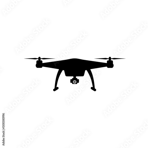 silhouette of drone vector