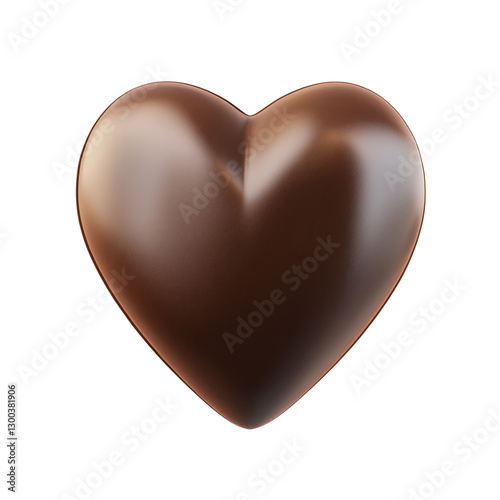 3D heart shape transparent background