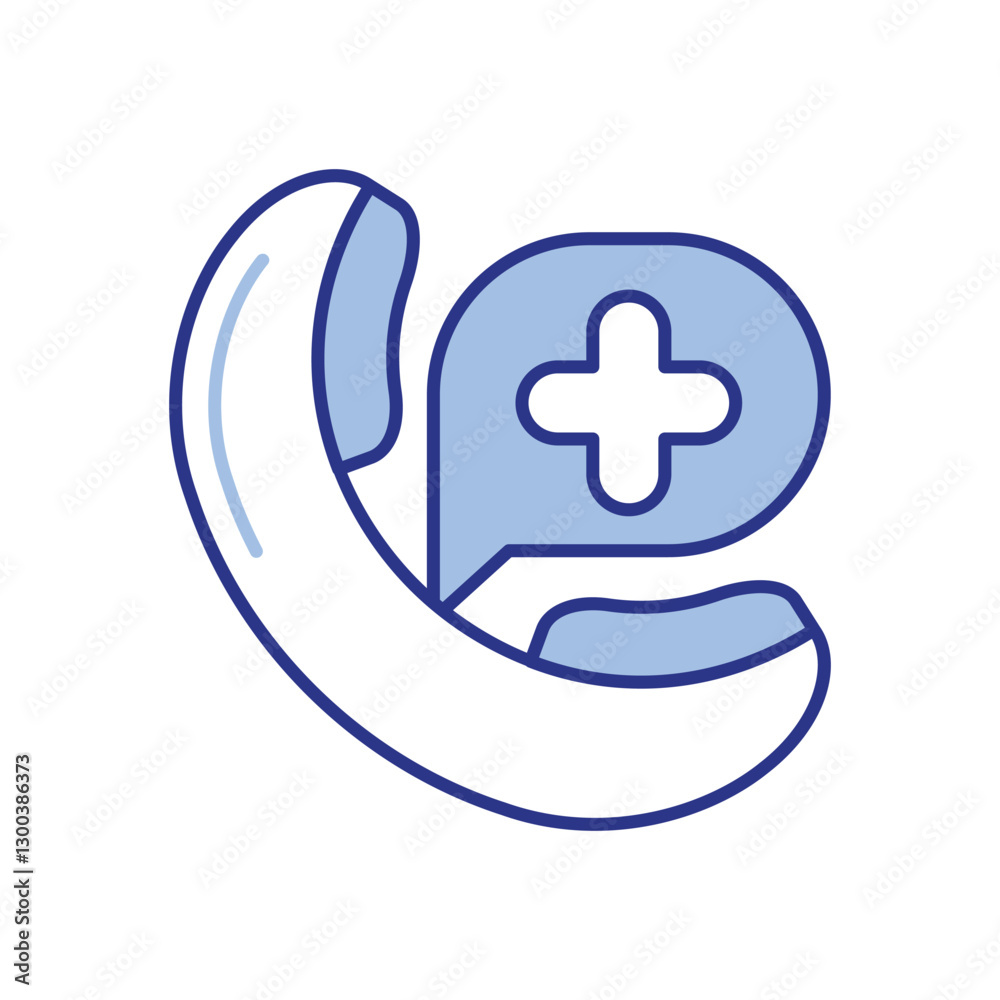 Emergency Call Icon vector stock illustration Emergency Call Icon vector stock illustration
