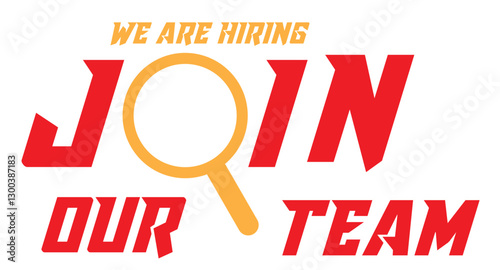  WEe are hiring, join our team vector icon
