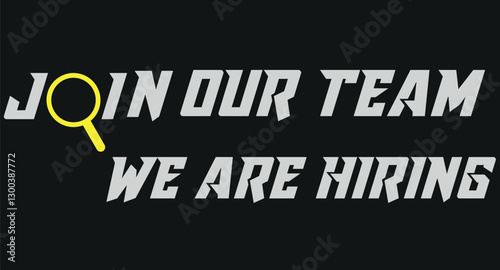  WEe are hiring, join our team vector icon
