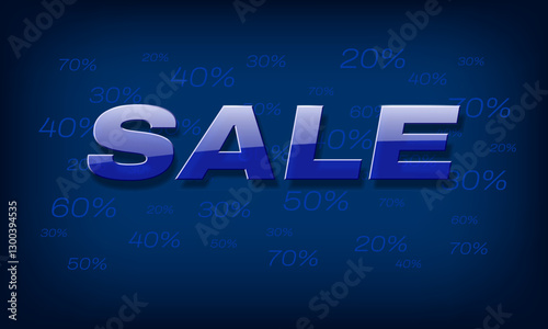 Sale. Poster banner. Vector illustration. Editable. EPS10.