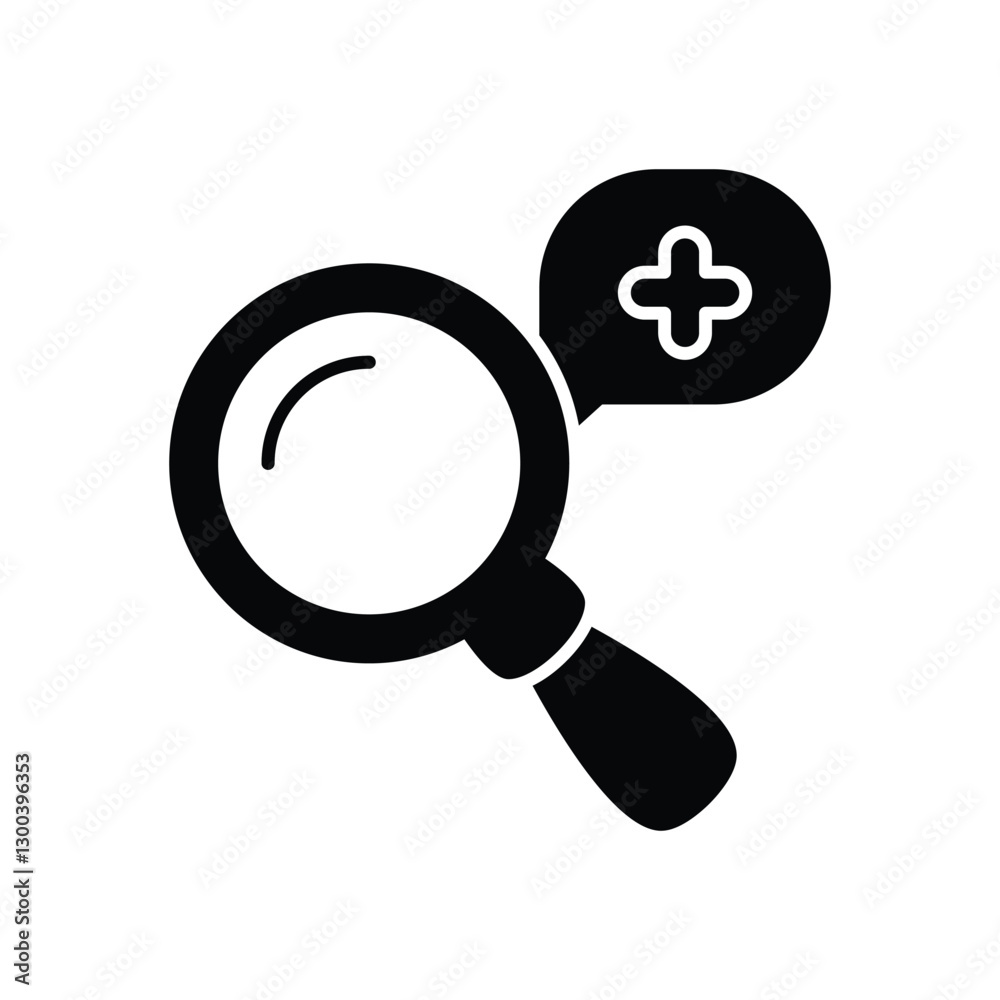Magnifier Icon vector stock illustration Magnifier Icon vector stock illustration