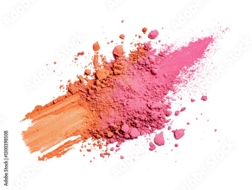 Colorful powder burst for artistic design and creative projects inspired by summer and vibrant themes, cut out