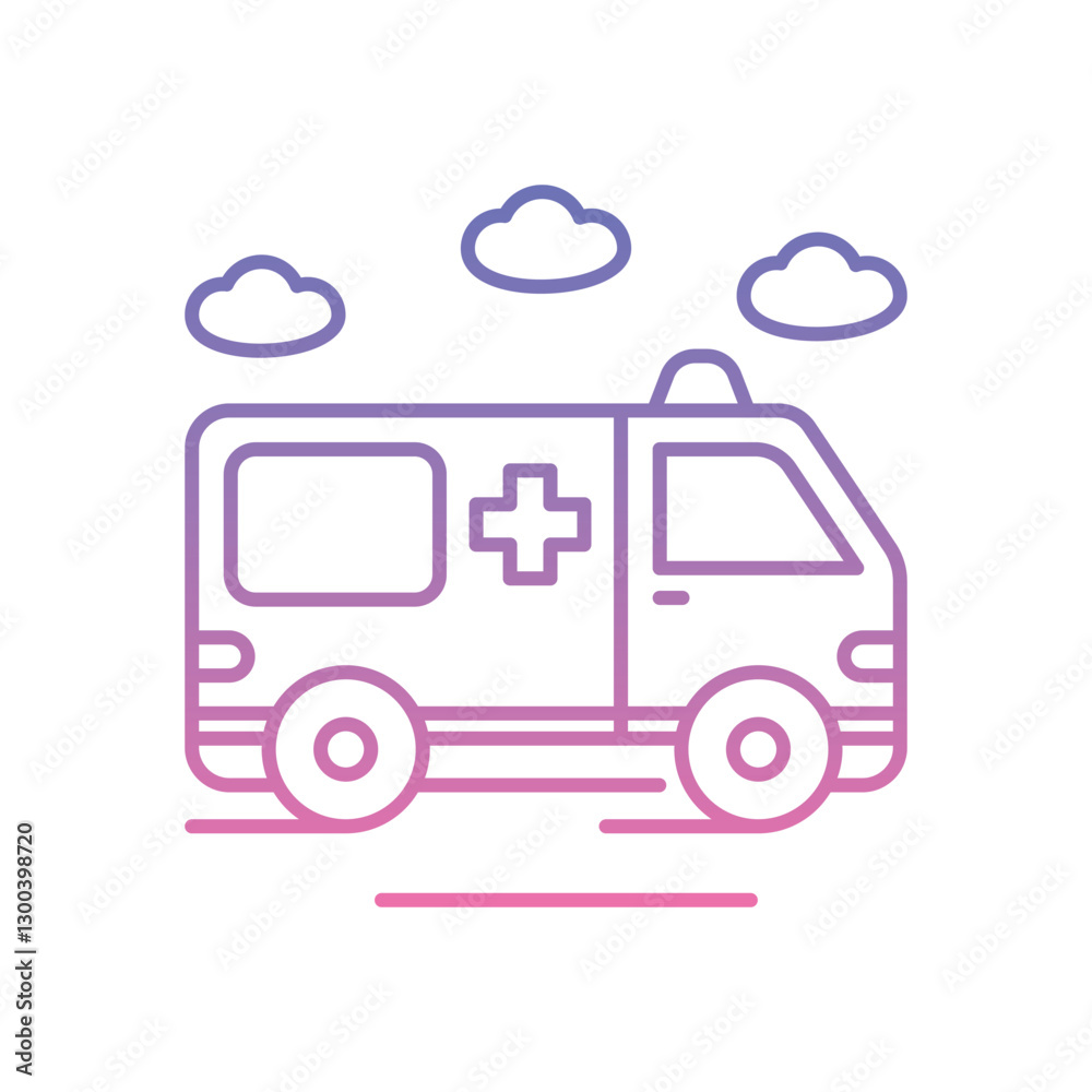 Ambulance Icon vector stock illustration Ambulance Icon vector stock illustration