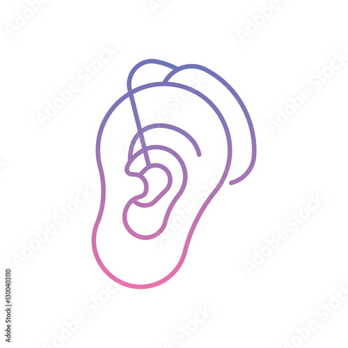 Hearing Aid Icon vector stock illustration