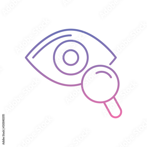 Eye Vision Test Icon vector stock illustration