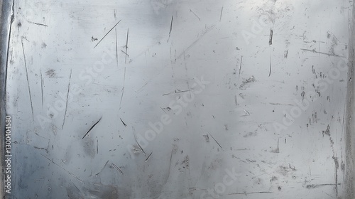 A worn and scratched metallic surface with a brushed effect. Ideal for industrial, grunge, and background design projects