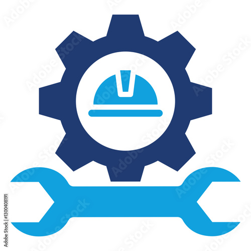 Maintenance Flat Blue Icon