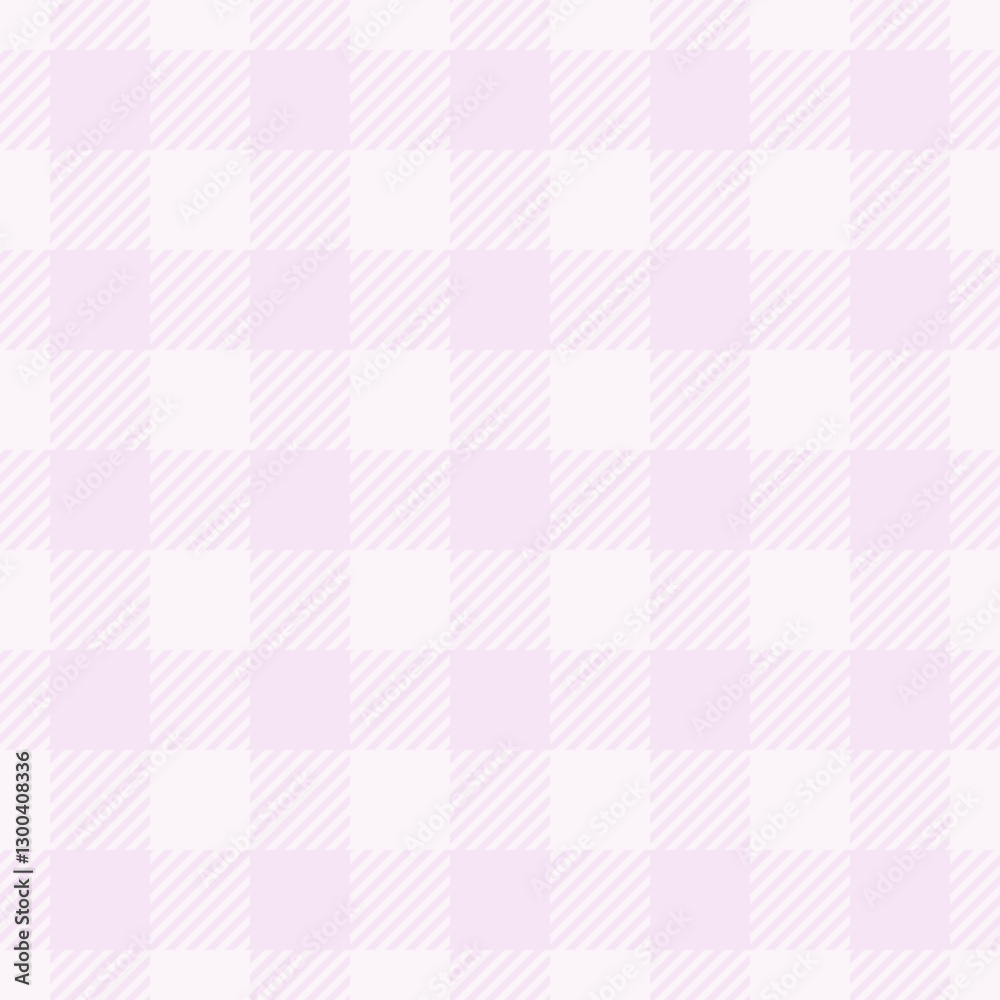 Fototapeta premium Native background seamless plaid, finish fabric textile check. Bandanna texture pattern vector tartan in lavender blush and white colors.