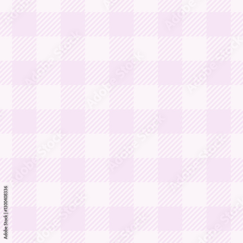 Native background seamless plaid, finish fabric textile check. Bandanna texture pattern vector tartan in lavender blush and white colors.