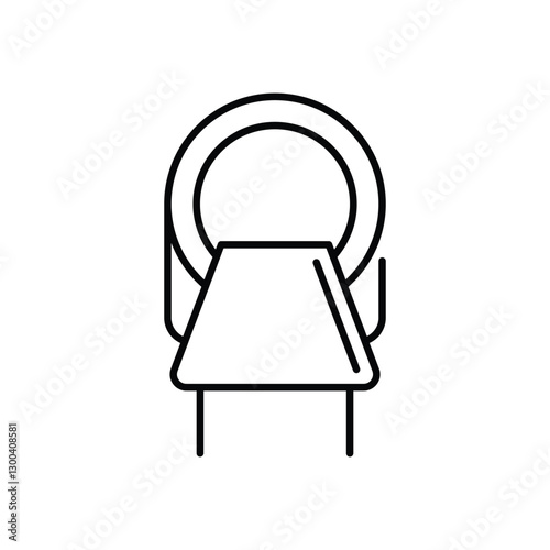 CT Scanner Icon vector stock illustration