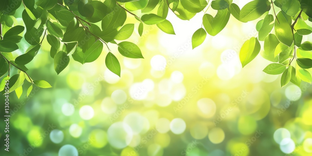 Beautiful, blurred background of natural greenery in the park on a sunny day Beautiful, blurred background of natural greenery in the park on a sunny day