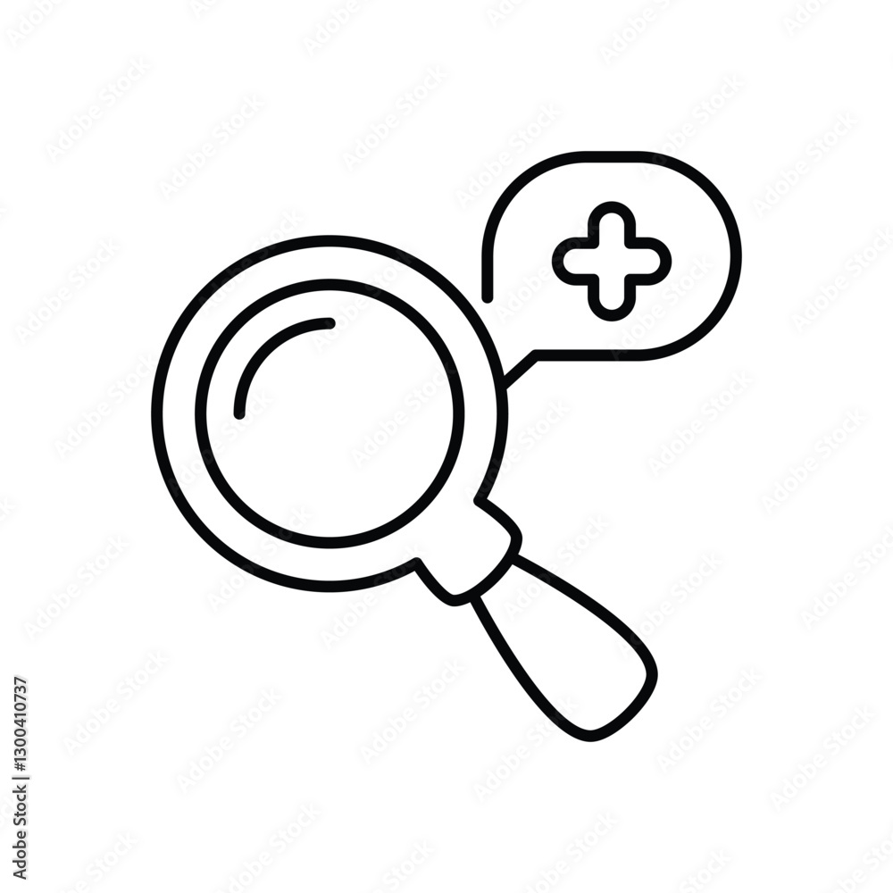 Magnifier Icon vector stock illustration Magnifier Icon vector stock illustration