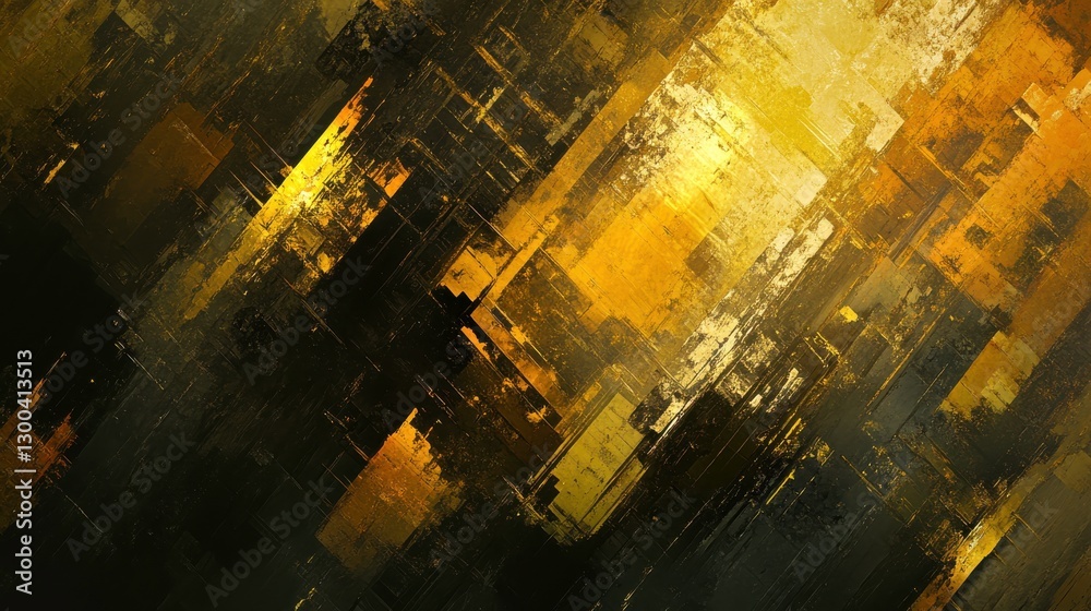 Obraz premium Vibrant Brush Strokes with Rich Textures and Light Effects