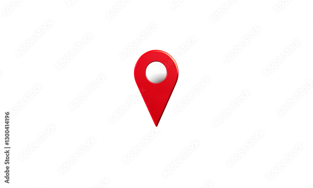 red pointer with map red pointer with map