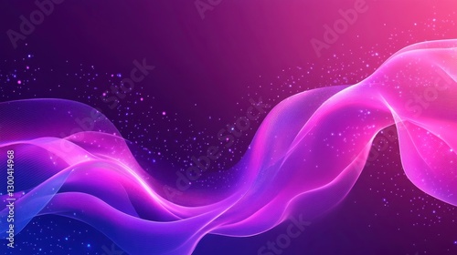 Vibrant Holographic Urban Background with Dynamic Lines