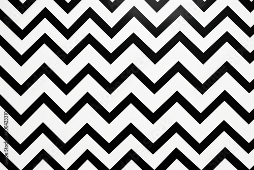 Black and white chevron zigzag pattern background for textiles or wallpaper