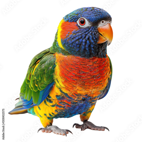 Parrot Portrait isolated on Cutout background.PNG
