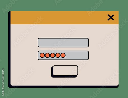 Retro Login Form