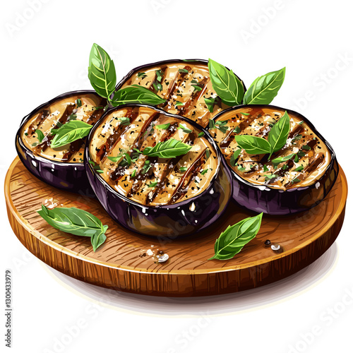 Rustic Grilled Eggplant with Herbs and Olive Oil