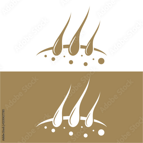 clinic dermatology hair care logo design