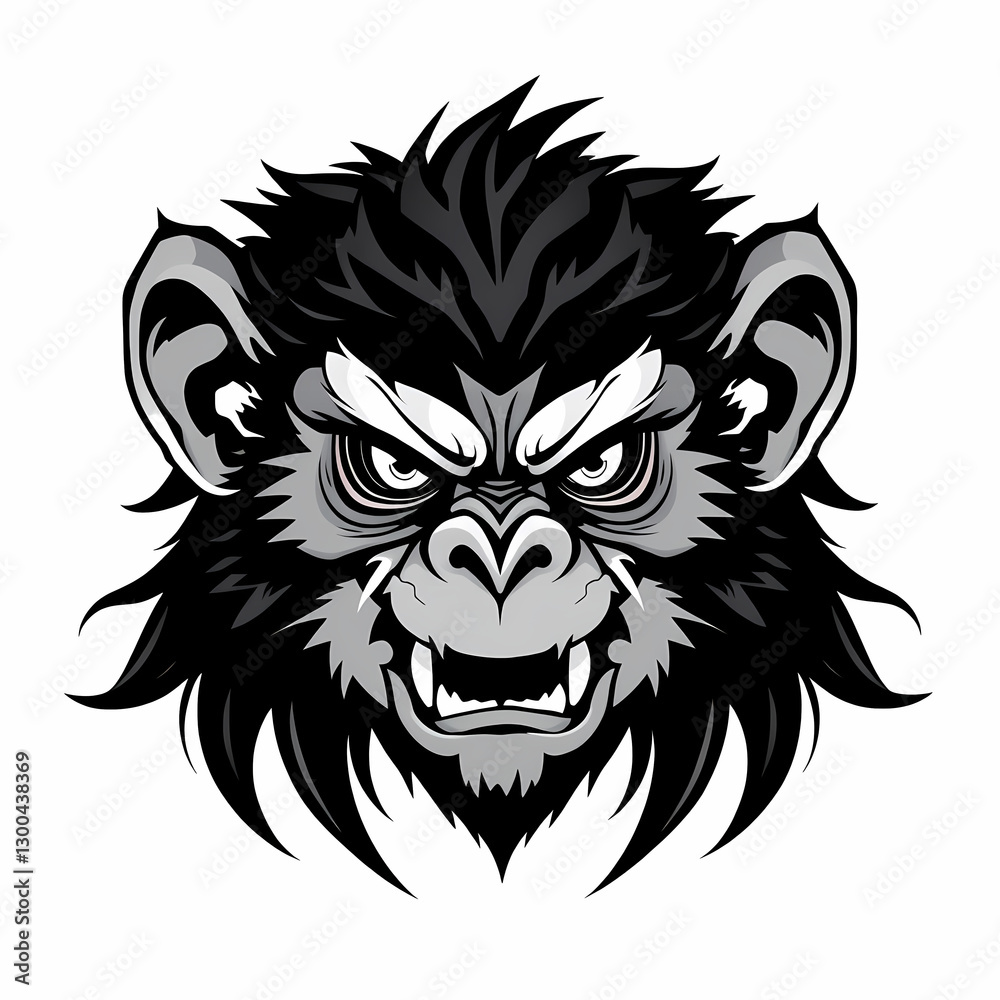 Fototapeta premium Rat Monkey Angry Beast