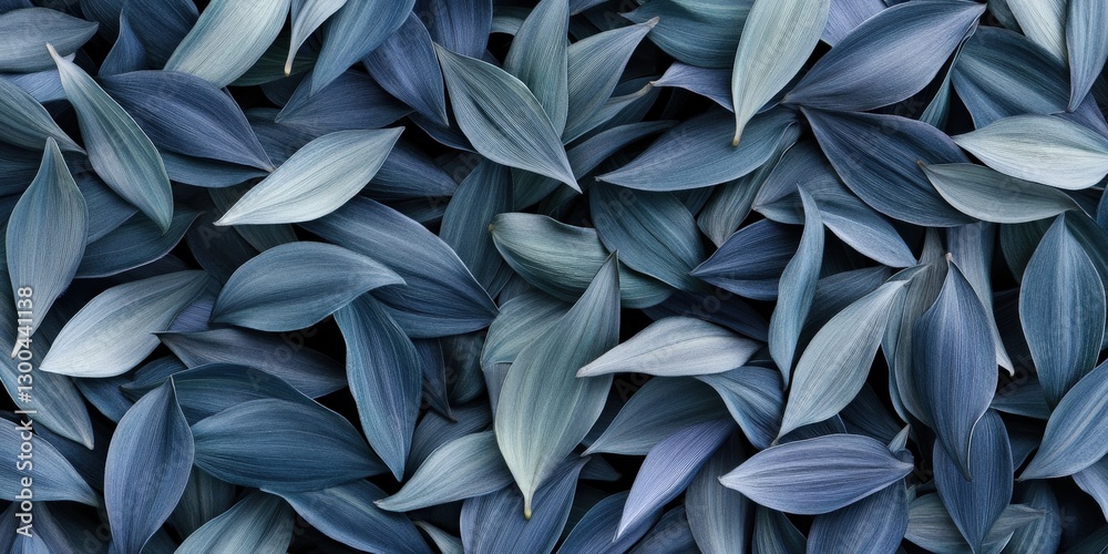 Blue leaves background. Use as a nature-inspired wallpaper or template design Blue leaves background. Use as a nature-inspired wallpaper or template design