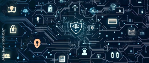 Network Security System Technology Background Concept