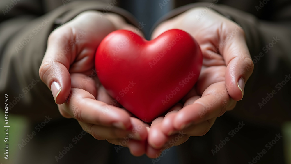 person holding heart hands love care person holding heart hands love care