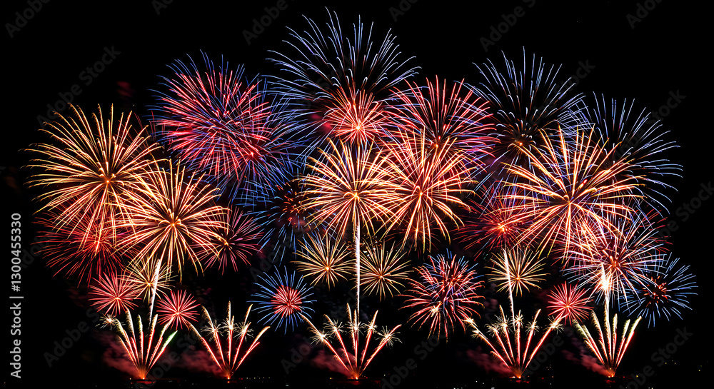 New Year's fireworks display New Year's fireworks display