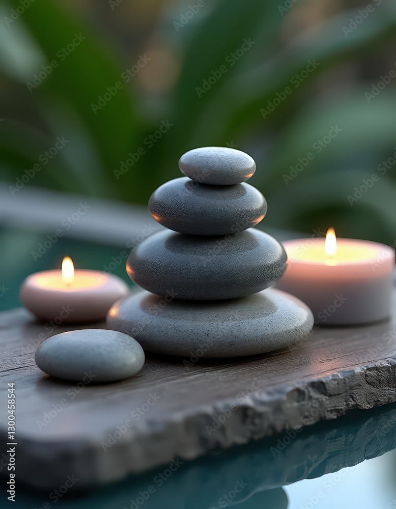 Fototapeta premium Luxury Spa Stones Set