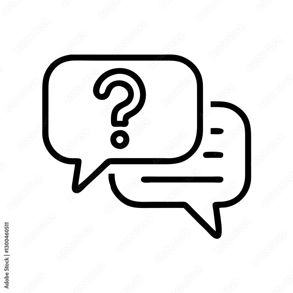 Question marks in speech bubbles design Question marks in speech bubbles design
