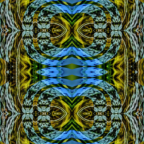Abstract natural textures Blue, green, yellow colors |Natural motifs, eco-style Design, wallpaper, background, print, pattern
